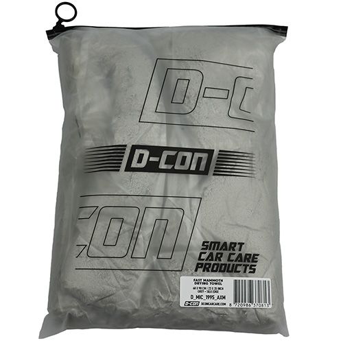 D Con Thick Wool Mammoth Microvezel Droogdoek Grijs 60 x 90 cm