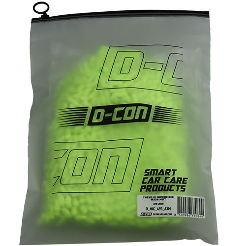 D Con Chenille Microvezel Krasvrije Washandschoen Groen