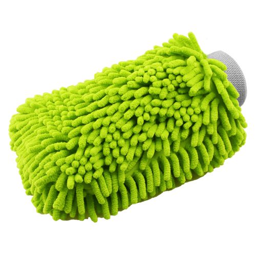 D Con Chenille Microvezel Krasvrije Washandschoen Groen